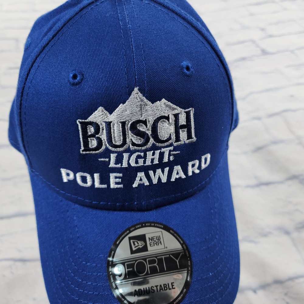 Busch Pole Award Kurt Busch 2018 Dega Stewart Haas Racing Team NASCAR Issued Hat - Picture 4 of 13